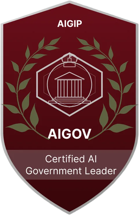 AIGOV — Certified Government AI Leader badge