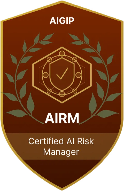 AIRM — Certified AI Risk & Compliance Professional badge